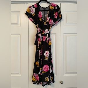 Womens Torrid floral wrap dress. Excellent condition.